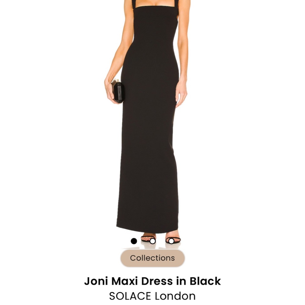 Solace London Joni Maxi Dress in Black